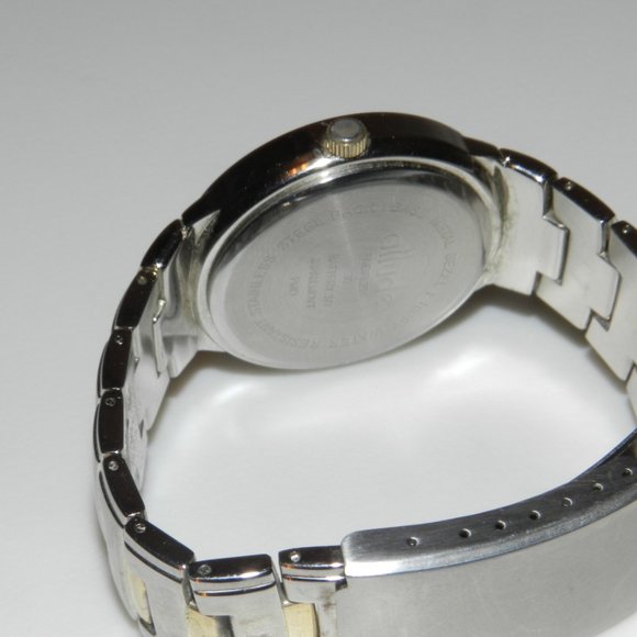 Vintage Allude Men's Black Dial Real Diamond Quartz Watch Date New Battery - Picture 6 of 12